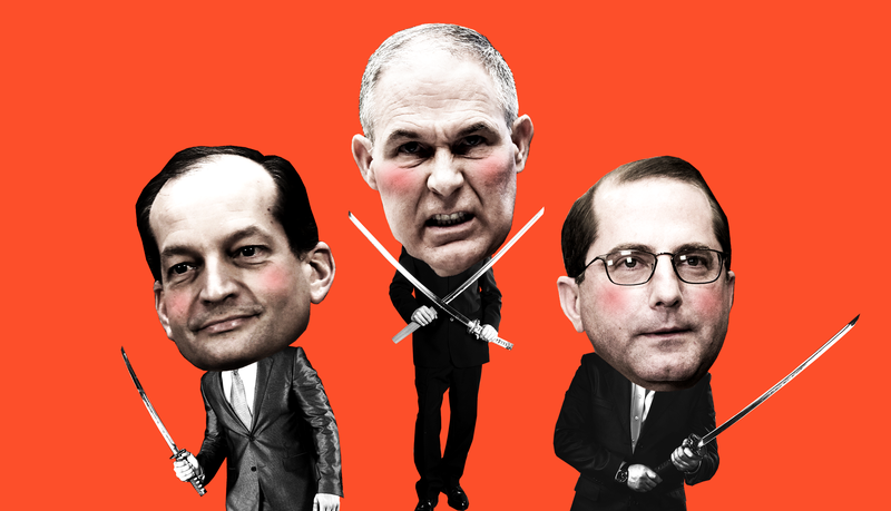 Illustration for article titled Trump Cabinet Members Most Likely to Own a Collection of Katanas in Their Basement, Ranked